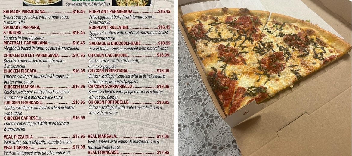 MR Pizza Restaurant Menu